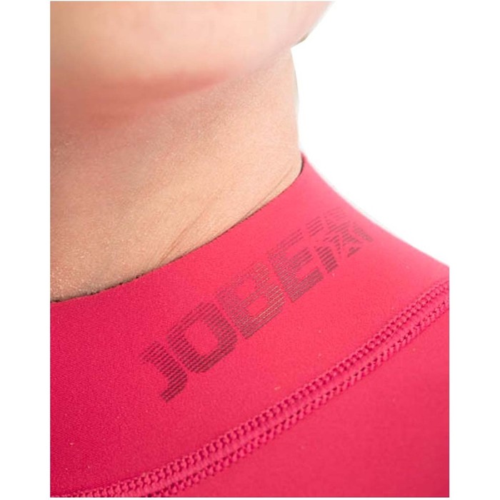 2024 Jobe Junior Boston 2mm Back Zip Shorty Wetsuit 3036210 - Hot Pink